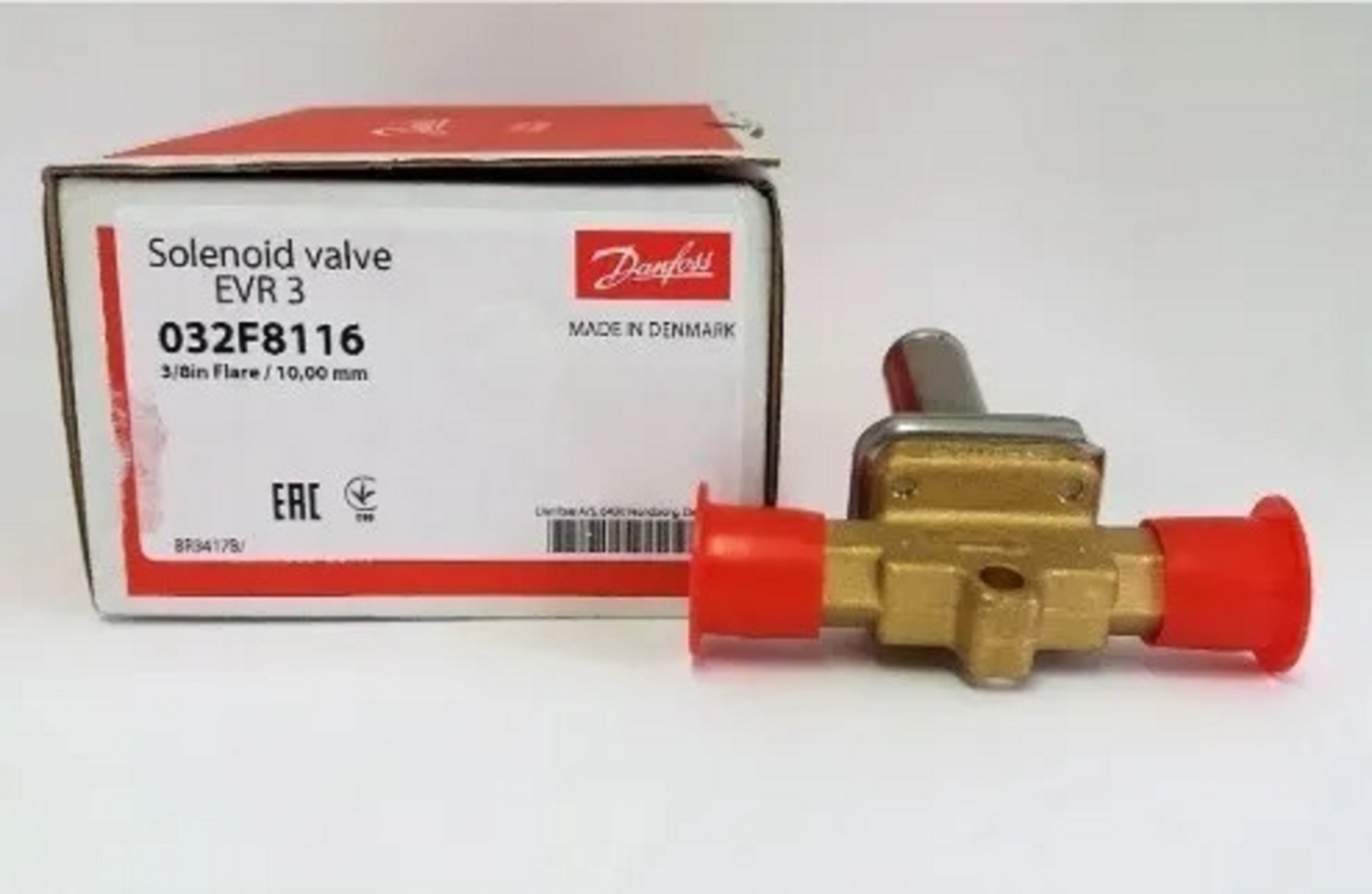 VALVULA SOLENOIDE DANFOSS 3/8R S/BOBINA EVR 3 / 032F8116