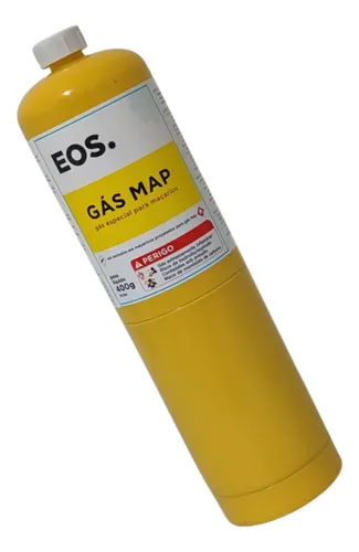 ONU 1077 PROPILENO CLASSE RISCO 2.1 GAS MAP MARCA EOS MAP 400G AMARELO