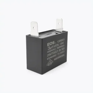 CAPACITOR CAIXA 3 MFD 450V C/ 2 TERM 37X20X27 EOS  3 MFD 450V C/ 2 TERM