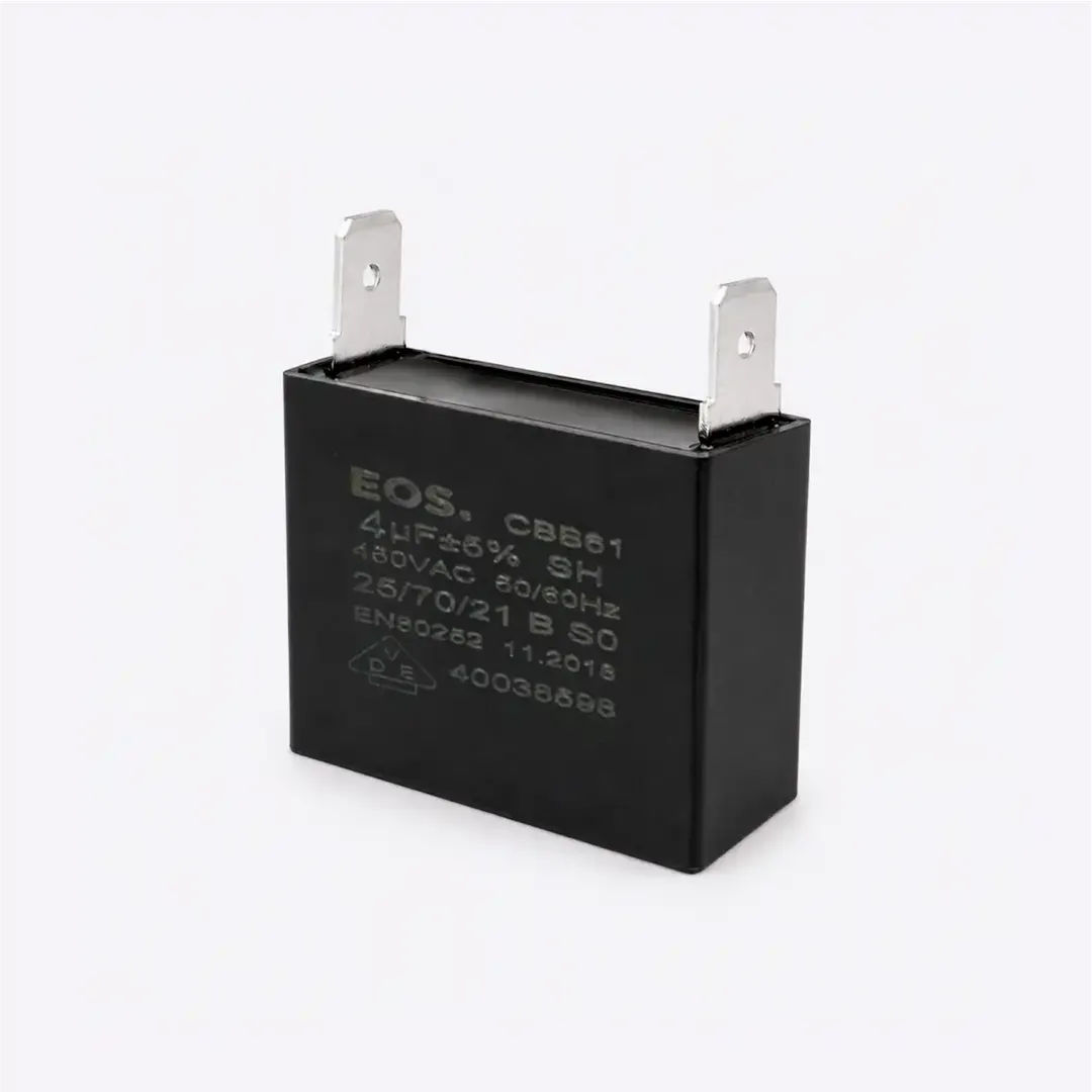 CAPACITOR CAIXA 4 MFD 450V C/ 2 TERM 47X17.5X33 EOS 4 MFD 450V C/ 2 TERM