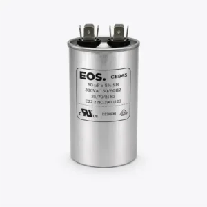 CAPACITOR 50 MFD 380V C/ TERMINAL 50X105 CORPO ALUMINIO EOS  50 MFD 380V C/TERM