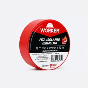 FITA ISOLANTE 19MMX10M VERMELHA